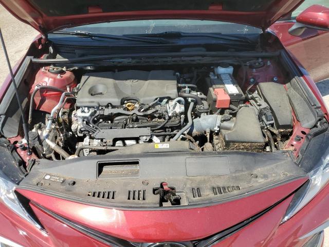4T1C11AK8NU709450 - 2022 TOYOTA CAMRY LE RED photo 11