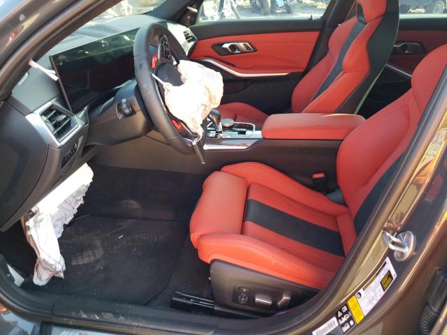 WBS43AY03PFP58711 - 2023 BMW M3 COMPETITION GRAY photo 7