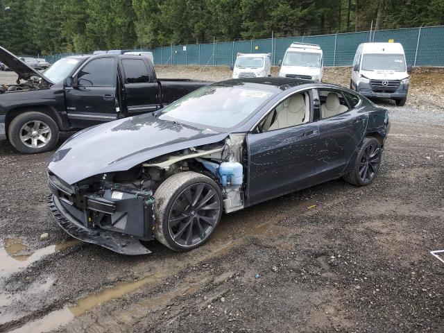 5YJSA1E20JF286330 - 2018 TESLA MODEL S أسود صورة 1