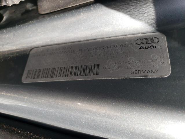 WAUMR94E88N002012 - 2008 AUDI A8 L W12 QUATTRO SILVER photo 12