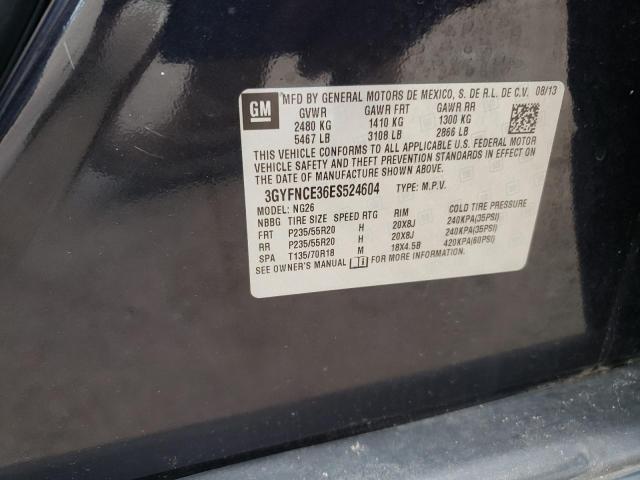 3GYFNCE36ES524604 - 2014 CADILLAC SRX PERFORMANCE COLLECTION Bleu photo 13