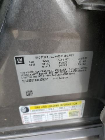 1G1ZE5E7XA4109032 - 2010 CHEVROLET MALIBU LTZ ყავისფერი ფოტო 12