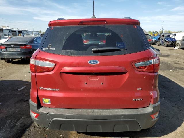 MAJ6S3GL1LC326100 - 2020 FORD ECOSPORT SE RED photo 6