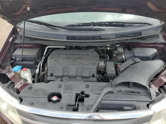 5FNRL5H65DB053210 - 2013 HONDA ODYSSEY EXL მუქწითელი ფოტო 12