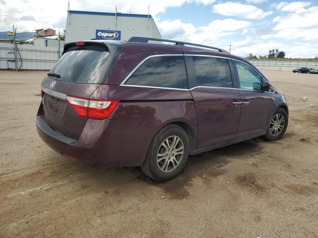 5FNRL5H65DB053210 - 2013 HONDA ODYSSEY EXL მუქწითელი ფოტო 3