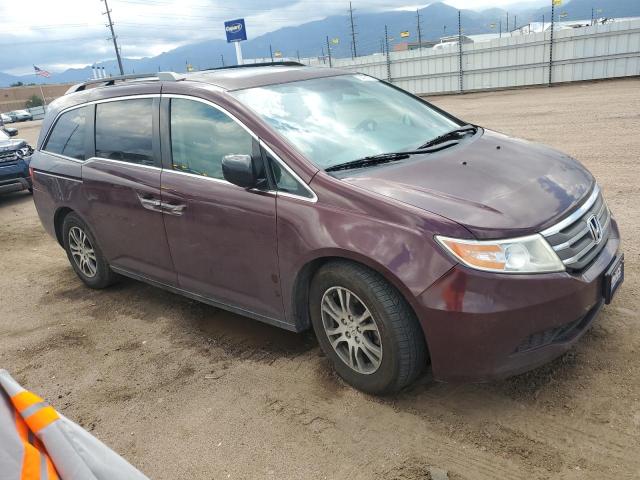 5FNRL5H65DB053210 - 2013 HONDA ODYSSEY EXL მუქწითელი ფოტო 4