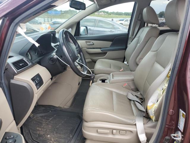 5FNRL5H65DB053210 - 2013 HONDA ODYSSEY EXL მუქწითელი ფოტო 7