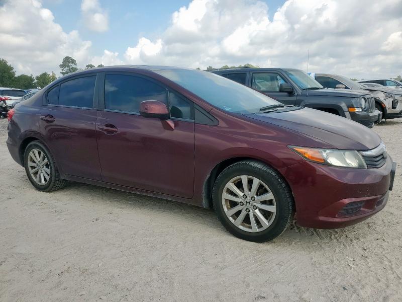 19XFB2F94CE053625 - 2012 HONDA CIVIC EXL 勃艮第红 照片 4