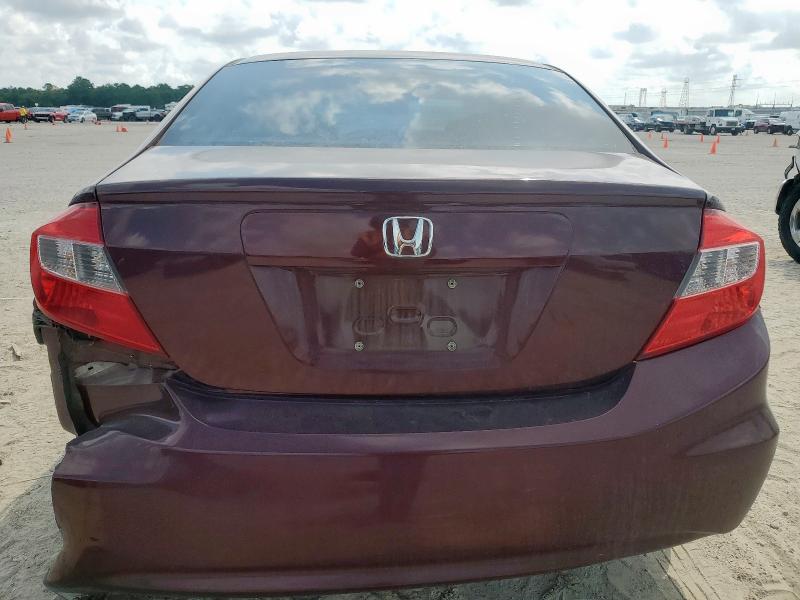 19XFB2F94CE053625 - 2012 HONDA CIVIC EXL 勃艮第红 照片 6