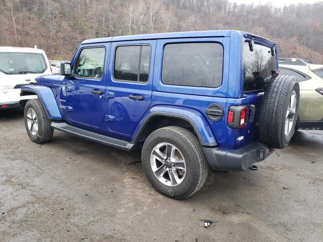 1C4HJXEN9LW220770 - 2020 JEEP WRANGLER U SAHARA BLUE photo 2