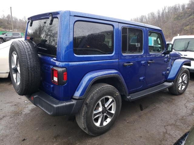 1C4HJXEN9LW220770 - 2020 JEEP WRANGLER U SAHARA BLUE photo 3