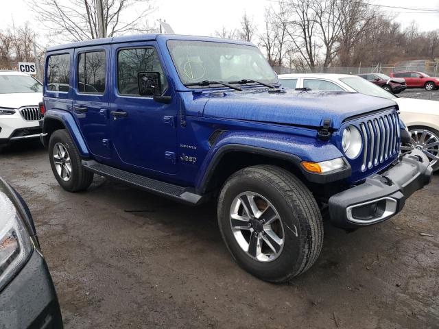 1C4HJXEN9LW220770 - 2020 JEEP WRANGLER U SAHARA BLUE photo 4