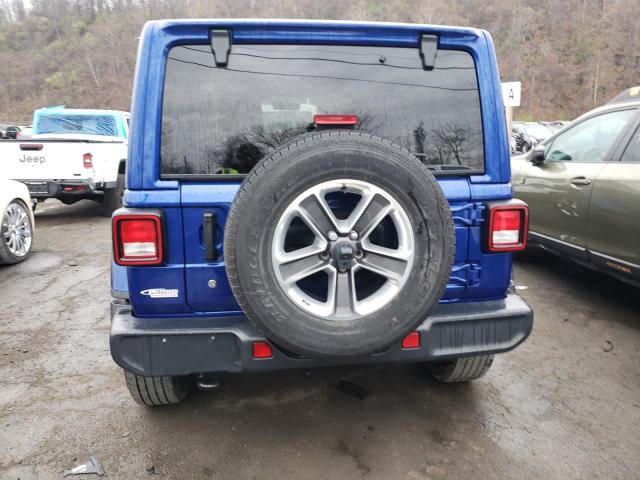 1C4HJXEN9LW220770 - 2020 JEEP WRANGLER U SAHARA BLUE photo 6