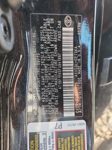 4T1BF1FK5FU941897 - 2015 TOYOTA CAMRY LE BLACK photo 13