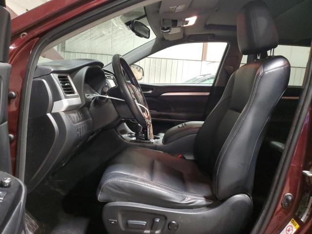 5TDJKRFHXES044608 - 2014 TOYOTA HIGHLANDER XLE BURGUNDY photo 7