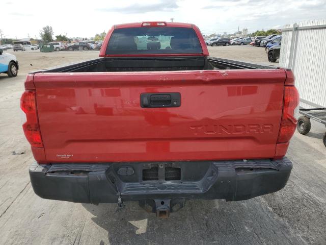 5TFTW5F1XHX009624 - 2017 TOYOTA TUNDRA DOUBLE CAB SR/SR5 RED photo 6
