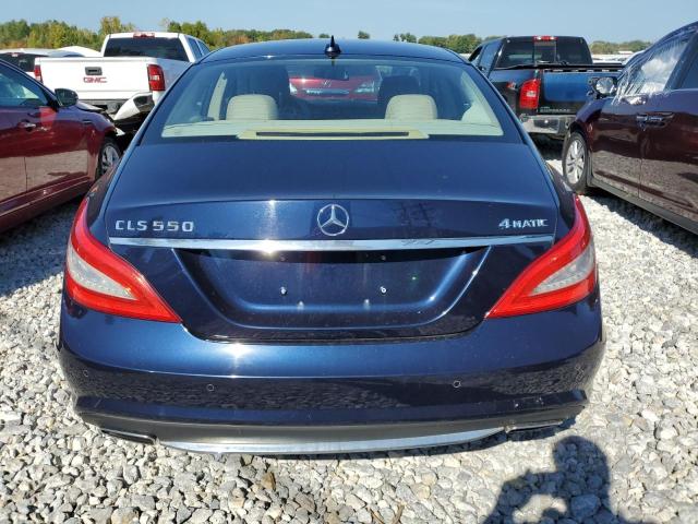 WDDLJ9BB0DA078538 - 2013 MERCEDES-BENZ CLS 550 4MATIC BLUE photo 6