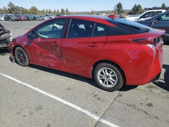 JTDKARFU2H3542330 - 2017 TOYOTA PRIUS RED photo 2