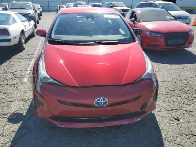 JTDKARFU2H3542330 - 2017 TOYOTA PRIUS RED photo 5