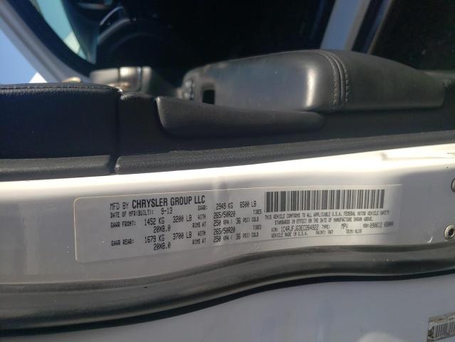 1C4RJFJG3EC264922 - 2014 JEEP GRAND CHER SUMMIT თეთრი ფოტო 12