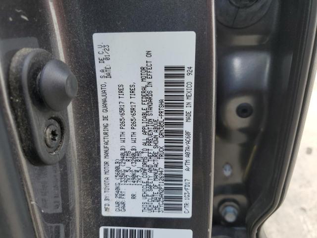 3TYCZ5AN2PT126947 - 2023 TOYOTA TACOMA DOUBLE CAB Grau Foto 12