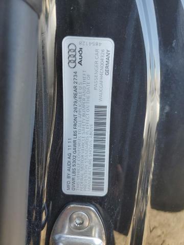 WAUCGAFH4CN004326 - 2012 AUDI S5 PREMIUM PLUS 黑色 照片 12