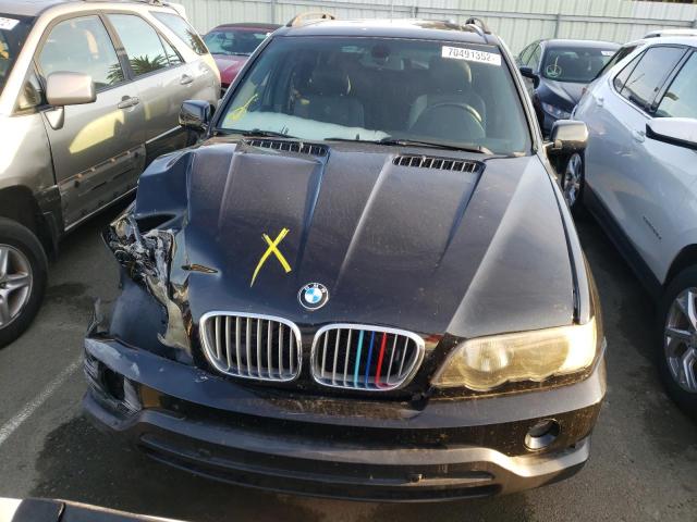 5UXFB335X3LH47221 - 2003 BMW X5 4.4I BLACK photo 5