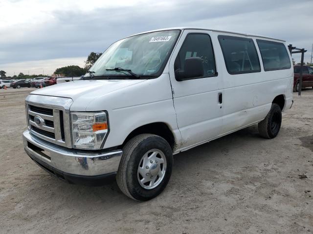 1FBNE3BL7DDA84241 - 2013 FORD ECONOLINE E350 SUPER DUTY WAGON WHITE photo 1