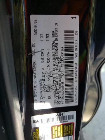 5TFSX5ENXGX045499 - 2016 TOYOTA TACOMA ACCESS CAB Қара фото 13