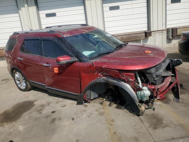 1FM5K8F81DGB47030 - 2013 FORD EXPLORER LIMITED RED photo 4