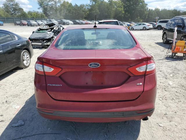 3FA6P0H79GR106597 - 2016 FORD FUSION SE MAROON photo 6