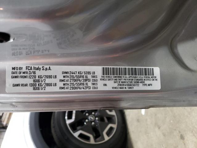 ZFBERFAT0G6C55722 - 2016 RAM PROMASTER ვერცხლისფერი ფოტო 12