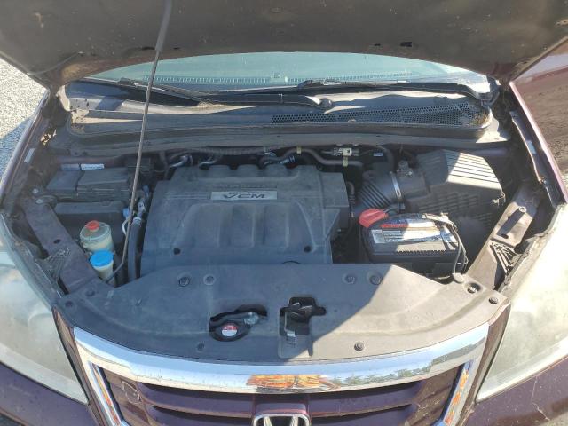 5FNRL3H76AB097886 - 2010 HONDA ODYSSEY EXL ბურგუნდია ფოტო 12