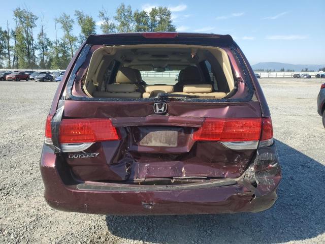 5FNRL3H76AB097886 - 2010 HONDA ODYSSEY EXL ბურგუნდია ფოტო 6