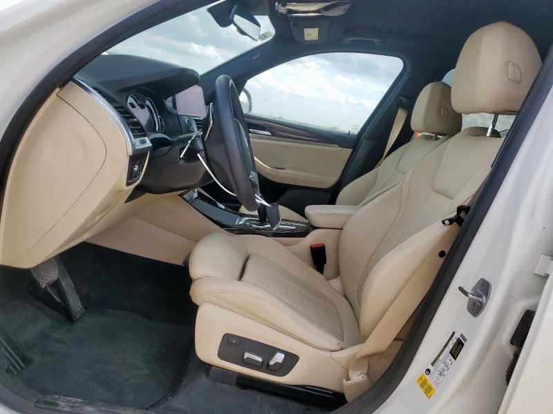 5UXTR7C59KLR51512 - 2019 BMW X3 SDRIVE30I WHITE photo 7