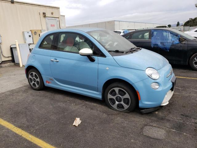 3C3CFFGEXFT662619 - 2015 FIAT 500 ELECTRIC BLUE photo 4