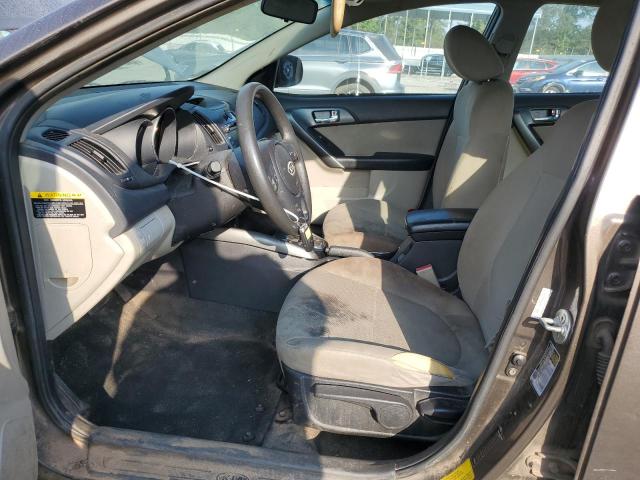 KNAFU4A20D5699786 - 2013 KIA FORTE EX GRAY photo 7
