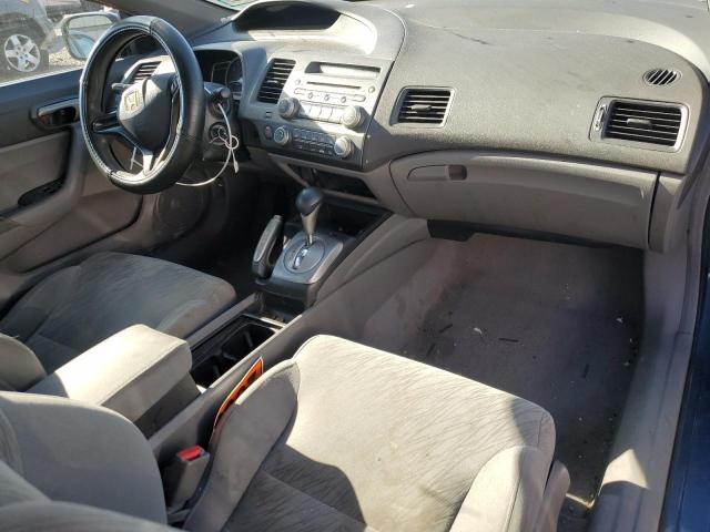 2HGFG12697H573306 - 2007 HONDA CIVIC LX BLUE photo 8