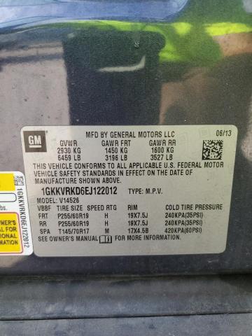 1GKKVRKD6EJ122012 - 2014 GMC ACADIA SLT-1 蓝色 照片 13