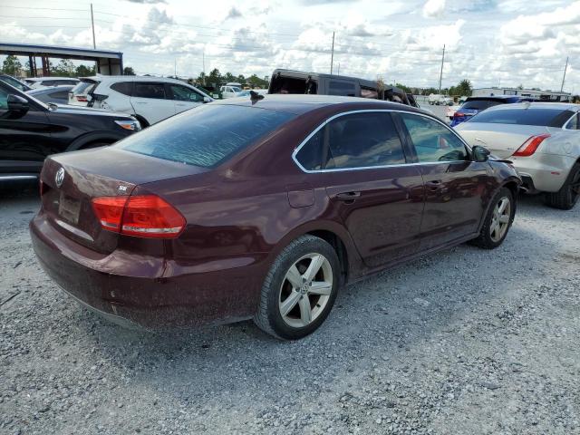1VWBP7A31DC130084 - 2013 VOLKSWAGEN PASSAT SE BURGUNDY photo 3