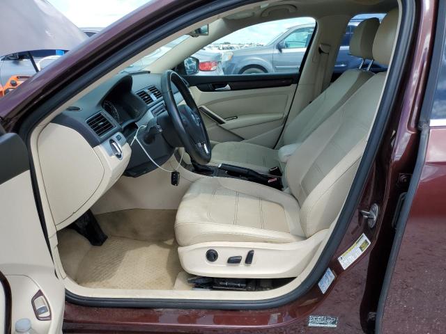 1VWBP7A31DC130084 - 2013 VOLKSWAGEN PASSAT SE BURGUNDY photo 7