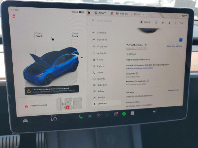 7SAYGDEF2PF912002 - 2023 TESLA MODEL Y Mavi foto 9