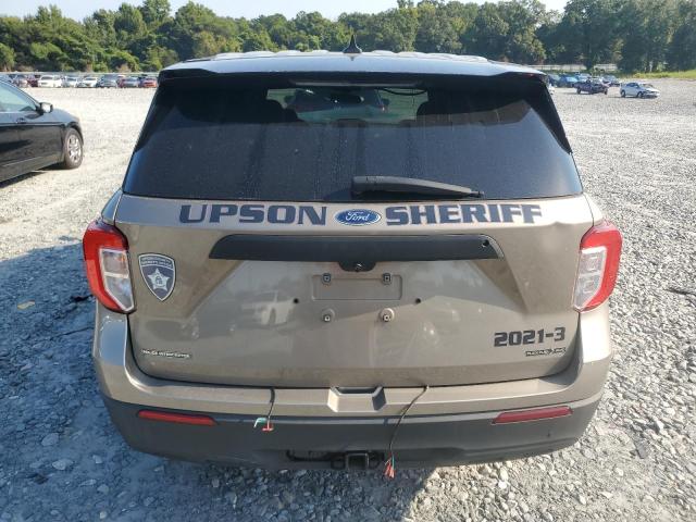 1FM5K8AB1MGB83139 - 2021 FORD EXPLORER POLICE INTERCEPTOR TAN photo 6