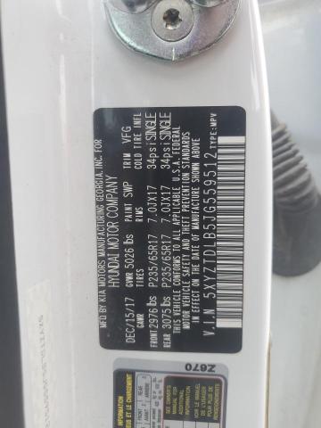 5XYZTDLB5JG559512 - 2018 HYUNDAI SANTA FE S WHITE photo 13