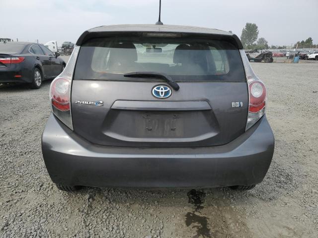 JTDKDTB37D1043403 - 2013 TOYOTA PRIUS C GRAY photo 6