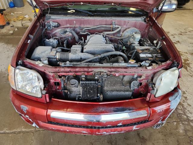 5TBDT44134S464947 - 2004 TOYOTA TUNDRA DOUBLE CAB SR5 BURGUNDY photo 11