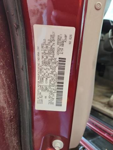 5TBDT44134S464947 - 2004 TOYOTA TUNDRA DOUBLE CAB SR5 BURGUNDY photo 12
