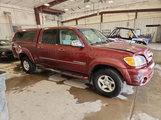 5TBDT44134S464947 - 2004 TOYOTA TUNDRA DOUBLE CAB SR5 BURGUNDY photo 4