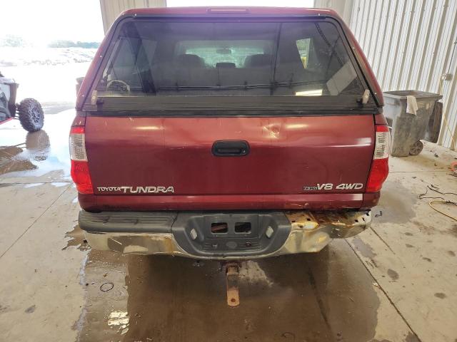 5TBDT44134S464947 - 2004 TOYOTA TUNDRA DOUBLE CAB SR5 BURGUNDY photo 6