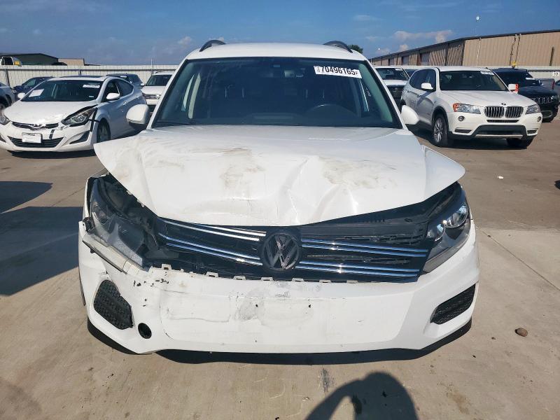WVGAV7AX7HK033776 - 2017 VOLKSWAGEN TIGUAN S WHITE photo 5